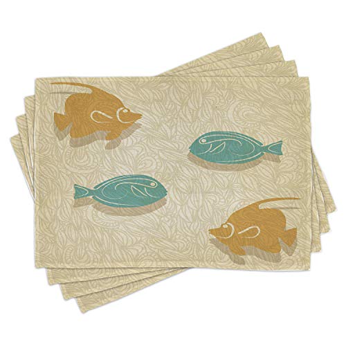 Sand Brown Seafoam Orange