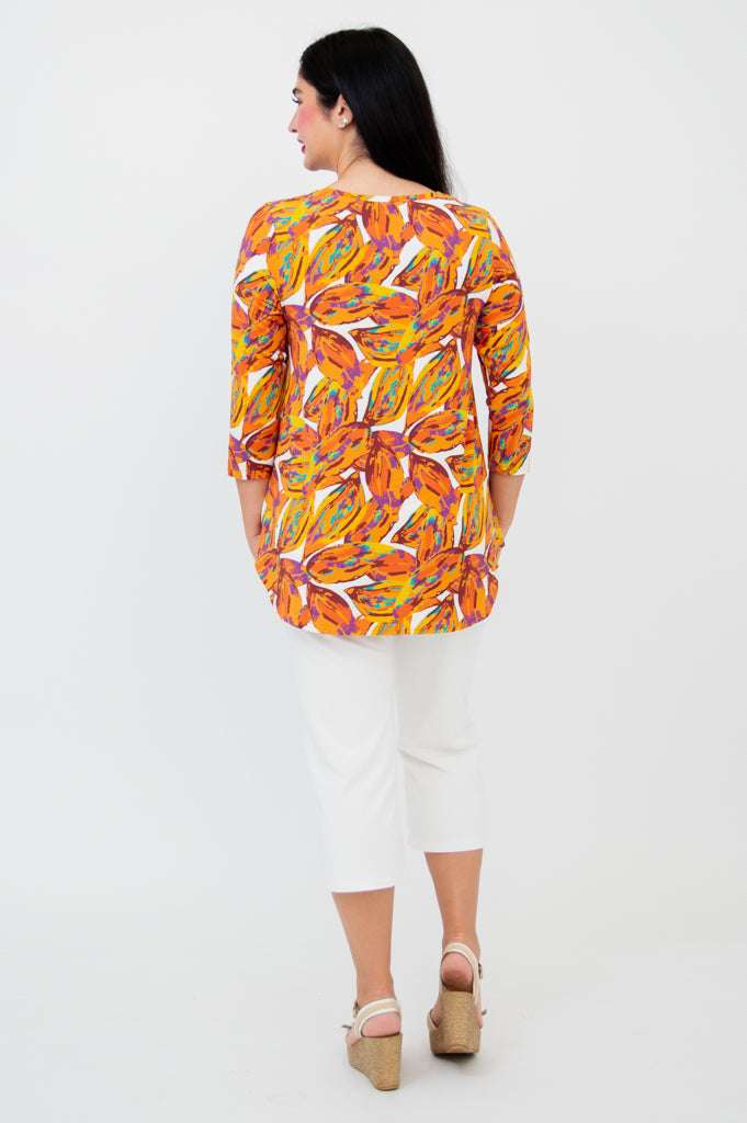 Jazz 3/4 Sleeve Top for Women - Soft Bamboo Fabric - Koko Style - Perfect for Casual Wear & Summer Outfits