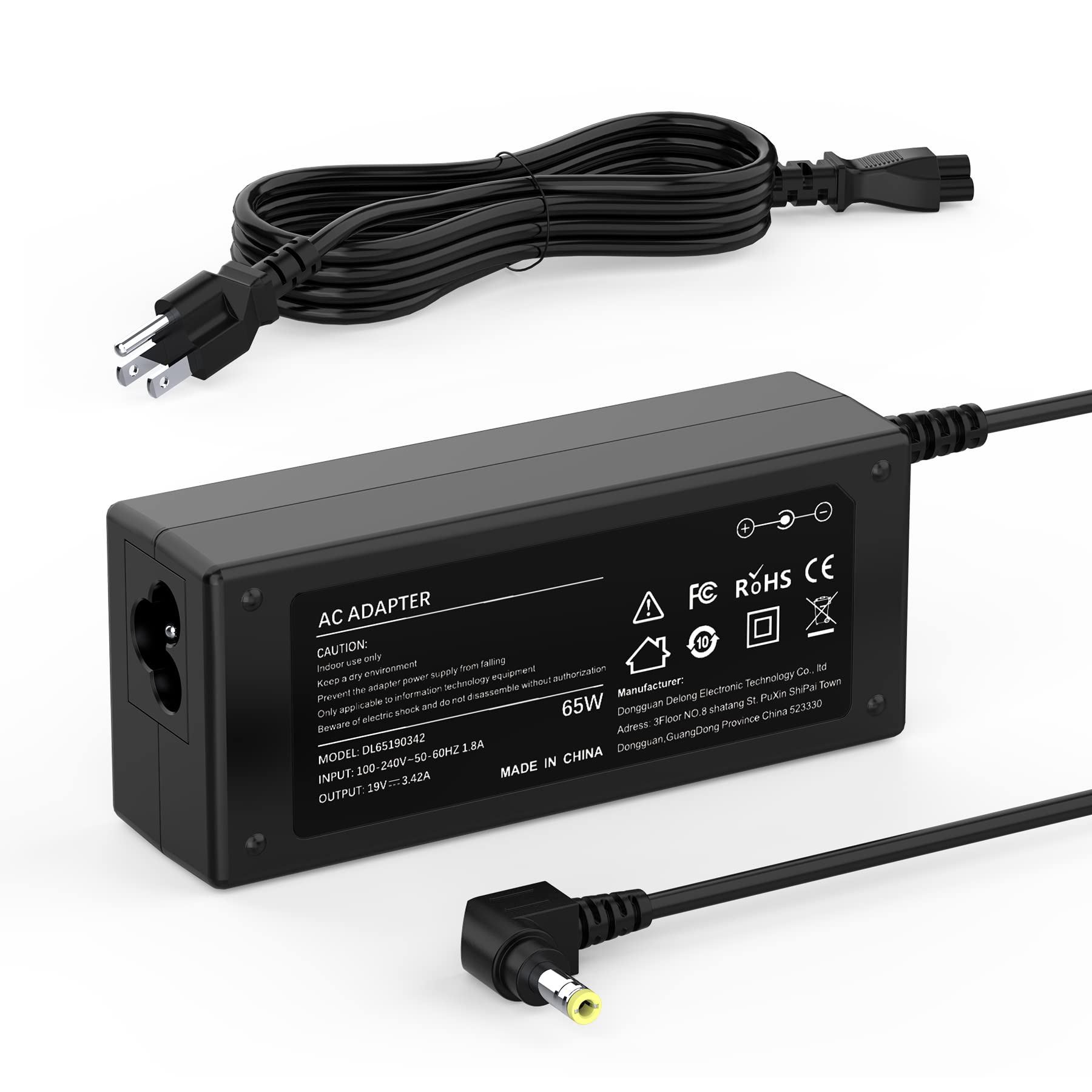 JBL Xtreme 2 Power Cord - 19V AC/DC Adapter Charger for JBL Xtreme 2 & Boombox Speakers - 65W Replacement Power Supply (Black/Blue/Red) - Perfect for Outdoor Parties, Beach Trips & Wireless Bluetooth Speaker Charging