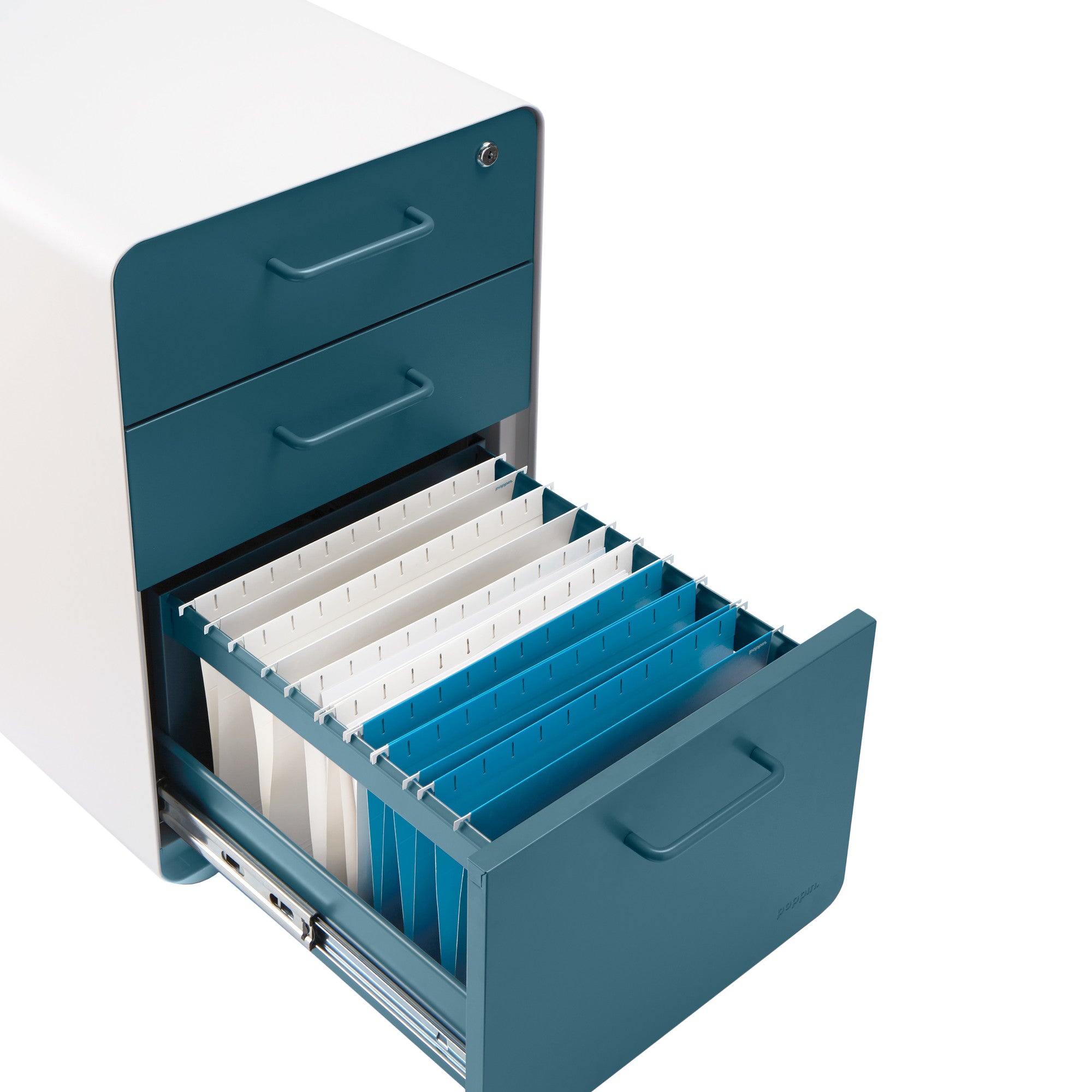 Stow 3-Drawer File Cabinet - Compact Storage Solution for Home Office, Classroom & Small Spaces - Organize Documents, Folders & Office Supplies Efficiently