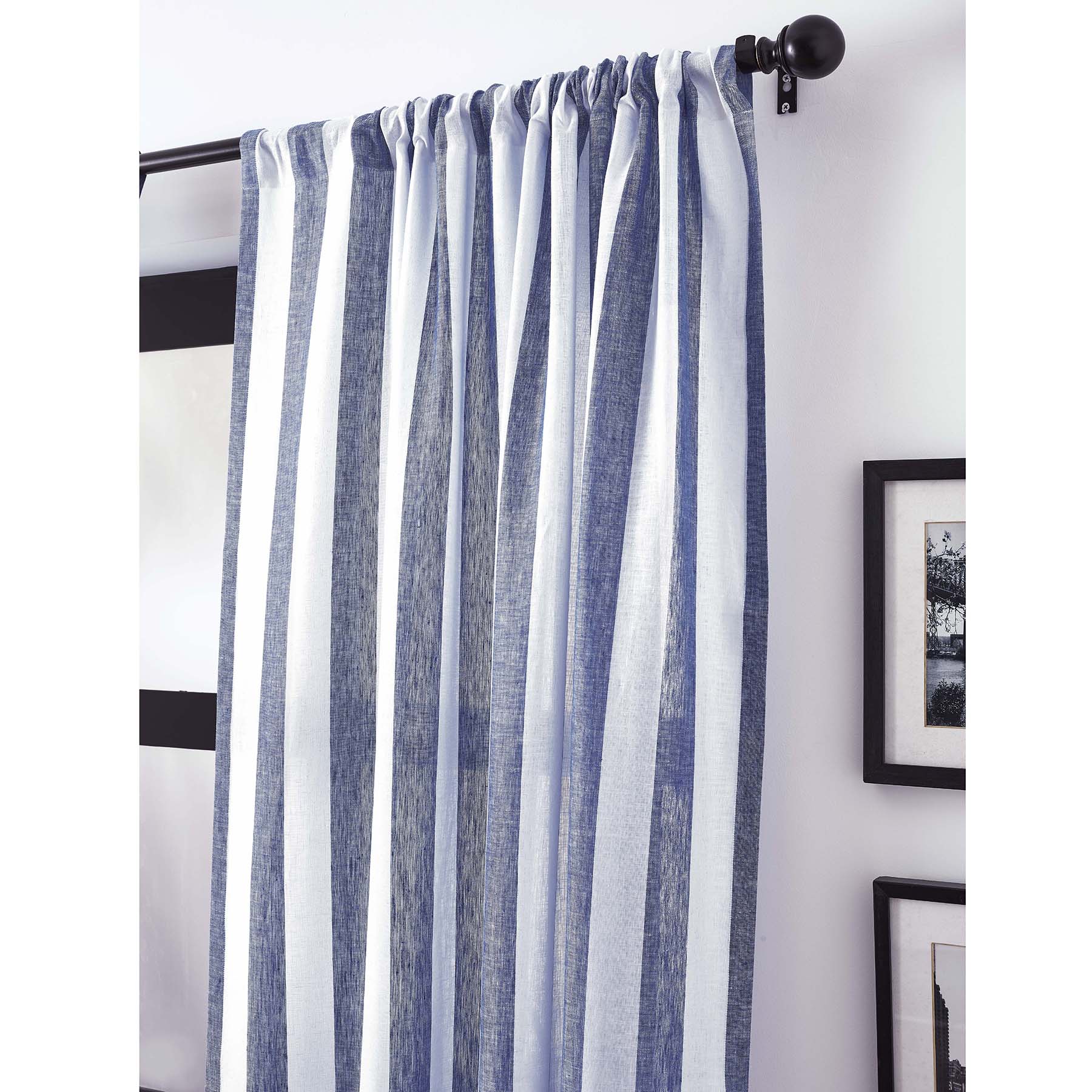 Stylish Cabana Striped Curtains for Beach House & Patio - Light Filtering Outdoor Window Treatments