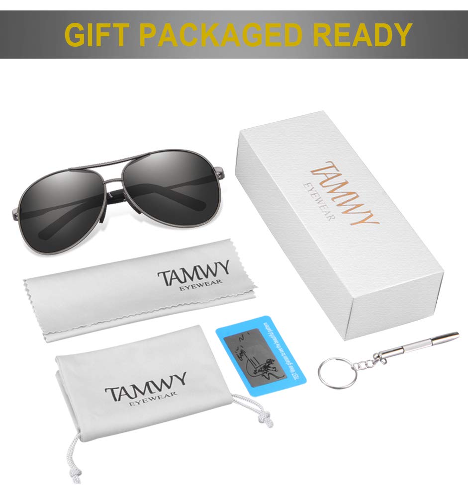 Polarized Aviator Sunglasses for Men & Women - UV400 Protection Metal Frame - Classic Retro Style for Driving, Outdoor & Fashion