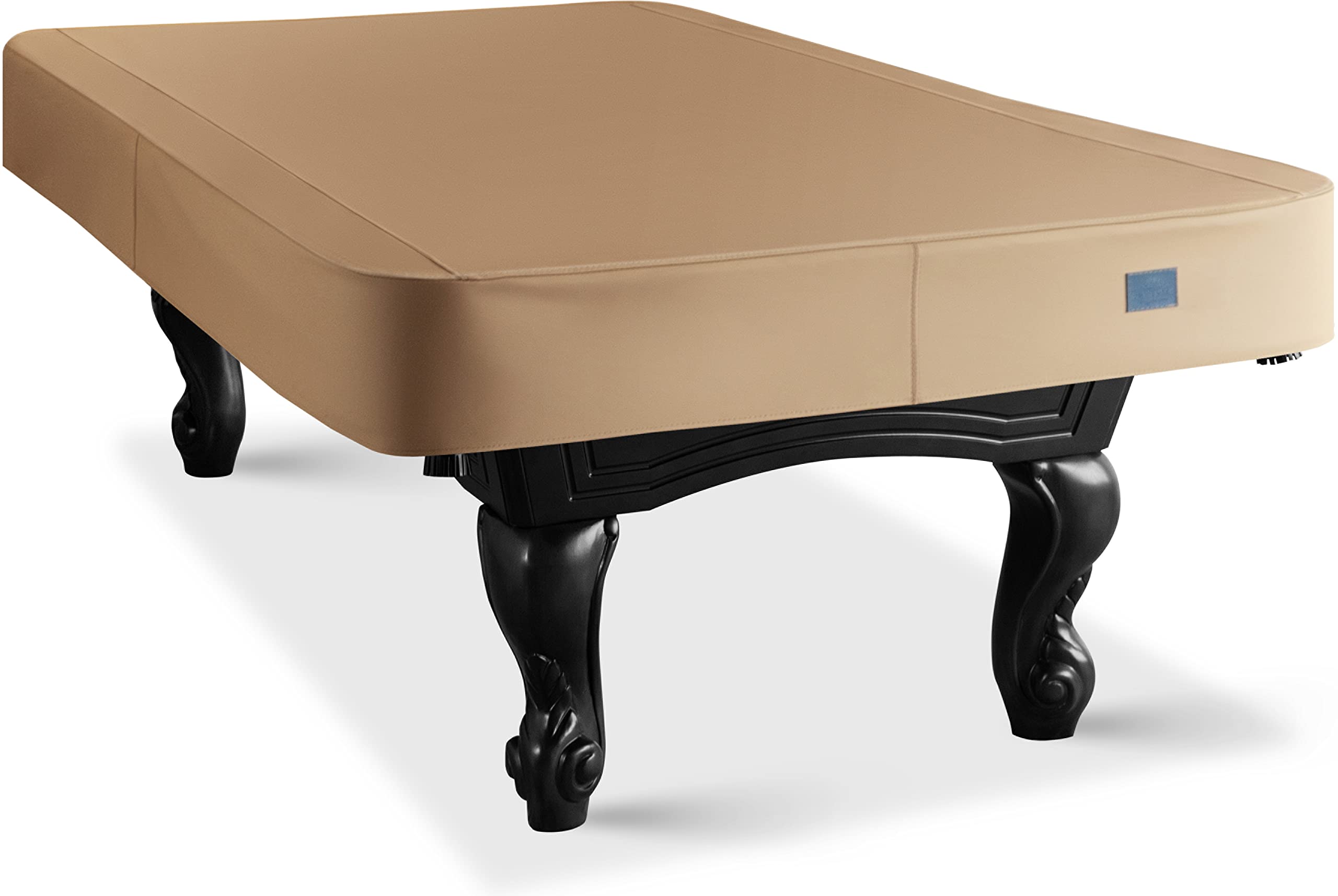 Heavy Duty Leatherette Pool Table Cover - Waterproof & Tearproof Billiard Table Protector for 7/8/9FT Tables (7FT/Wheat Brown, 10 Colors) - Perfect for Home Game Rooms, Bars & Recreation Centers
