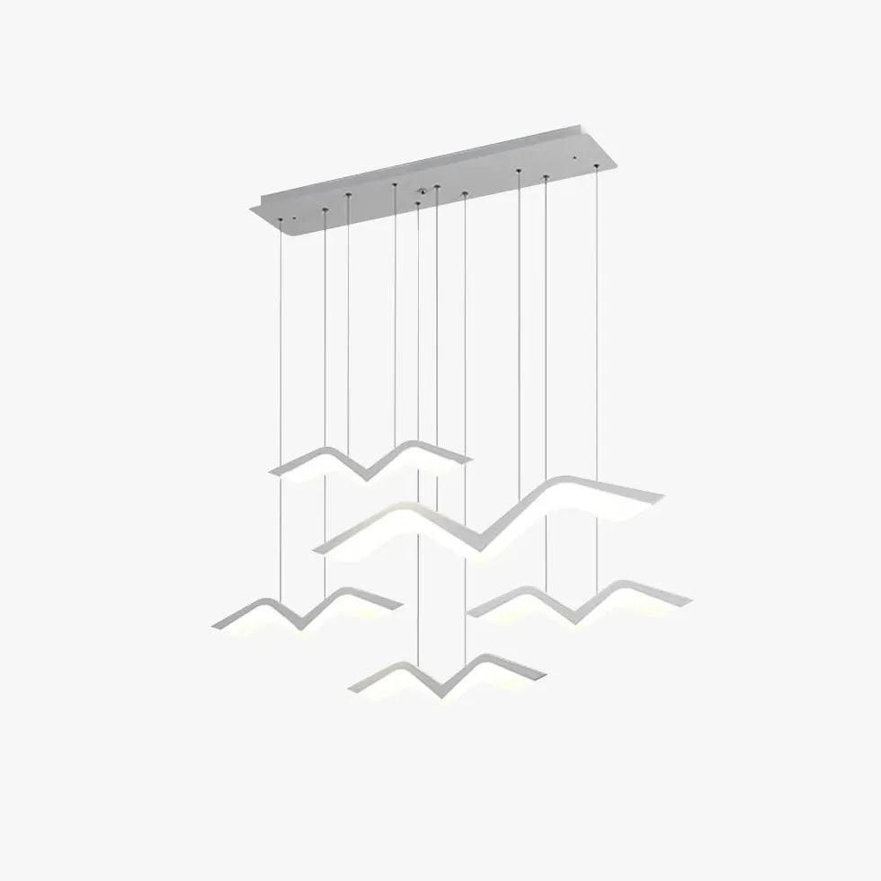 Creative Seagull Shaped LED Pendant Light for Kitchen - Modern Hanging Ceiling Lamp for Dining Room, Breakfast Nook & Coastal Home Decor