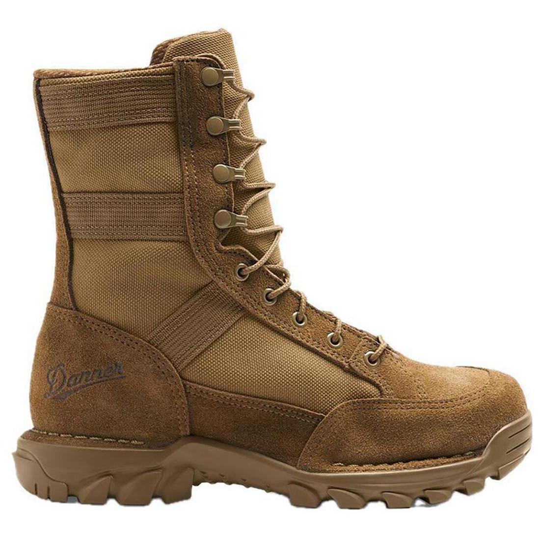 Rivot TFX 8 Hot Military Boots - Coyote Brown Tactical Footwear for Men | Durable Combat Boots for Hiking, Work & Outdoor Adventures
