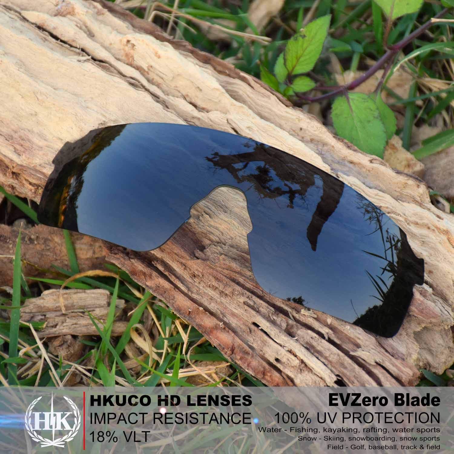 HKUCO Polarized Replacement Lenses for Oakley EVZero Blades Sunglasses - UV Protection, Anti-Glare, Perfect for Running, Cycling & Outdoor Sports