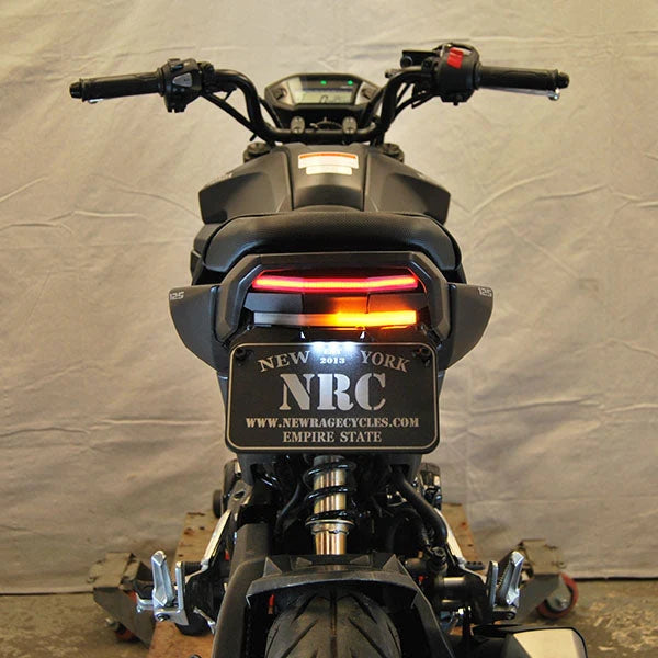 Honda Grom Fender Eliminator Kit for 2013-2020 Models - Rear Fender Delete & License Plate Relocator for Motorcycle Customization & Cleaner Look