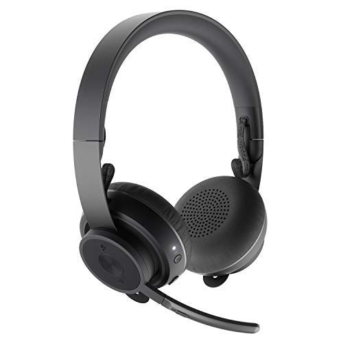 Logitech Zone Wireless Bluetooth Headset - Microsoft Teams Certified (Renewed) - Noise Cancelling Headphones for Office, Remote Work & Video Conferencing