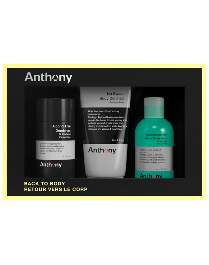 Anthony Back to Body Kit - Premium Body Care Set for Men & Women | Hydrating & Nourishing Skincare Routine for Daily Use at Home or Gym