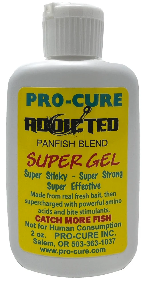 Addicted Panfish Blend Super Gel - Premium Fish Attractant for Bass, Crappie & Bluegill - Ideal for Freshwater Fishing & Ice Fishing Adventures