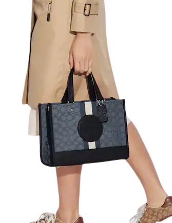 Coach Dempsey Carryall Tote Bag - Signature Jacquard with Stripe & Coach Patch - Perfect for Work, Travel & Everyday Use
