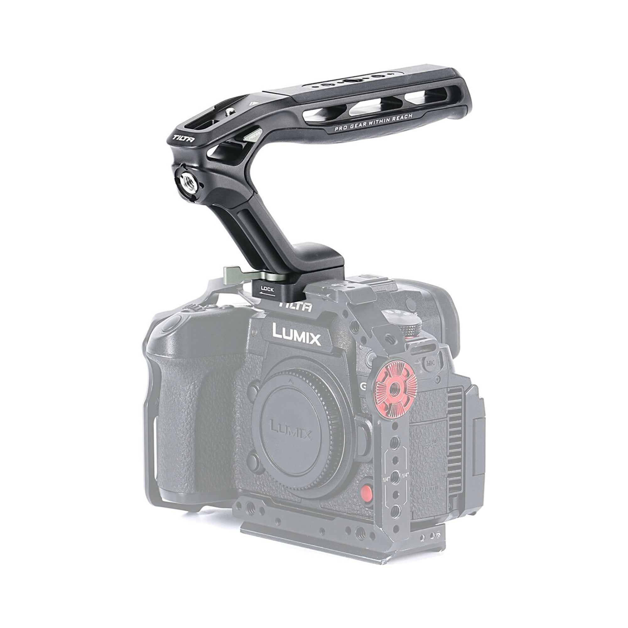 Tilta Xeno Top Handle with NATO Clamp - Black | Camera Rig Handle for DSLR & Mirrorless Cameras | Perfect for Filmmaking, Vlogging & Photography