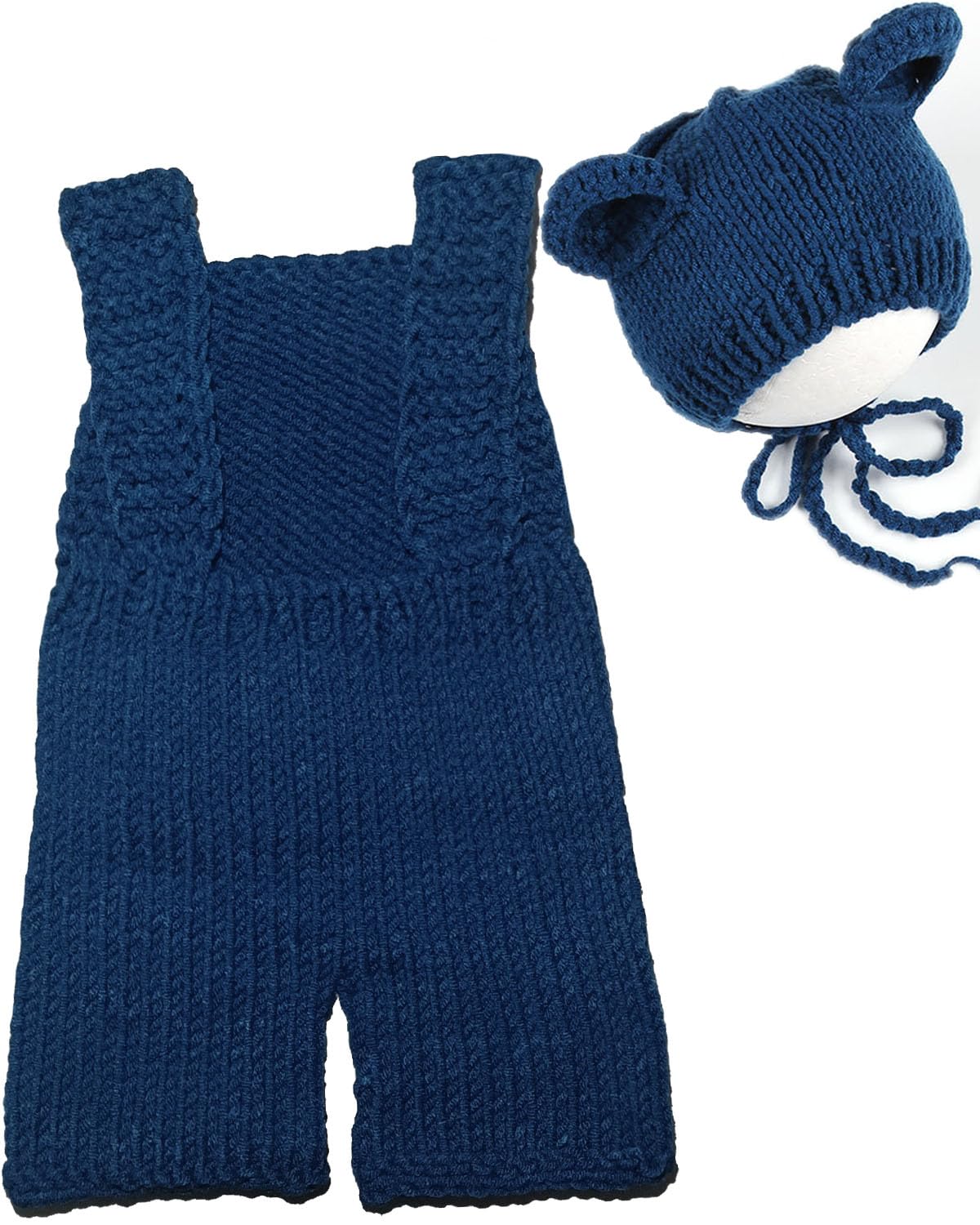 Adorable Newborn Photography Bear Outfits - Handmade Crochet Baby Photoshoot Romper for Boys & Girls - Perfect for First Photos, Baby Showers & Milestone Pictures