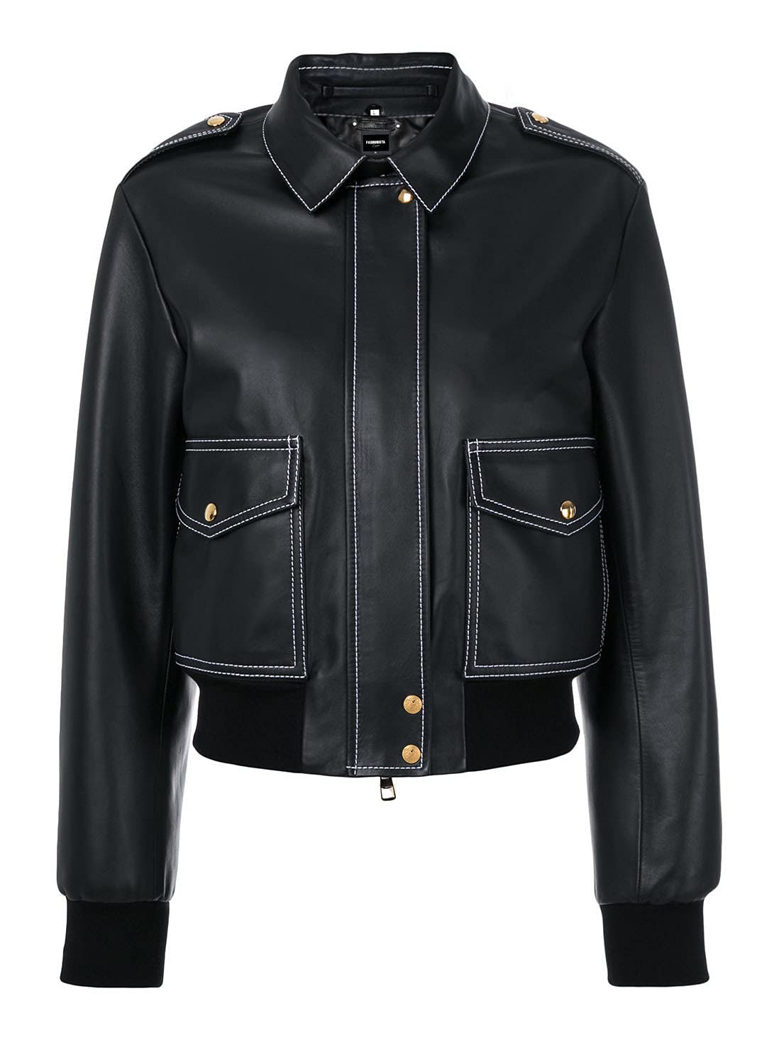 Stylish Black Faux Leather Bomber Jacket for Women - Trendy Outerwear for Casual & Night Out | Perfect for Fall, Winter & Spring Fashion
