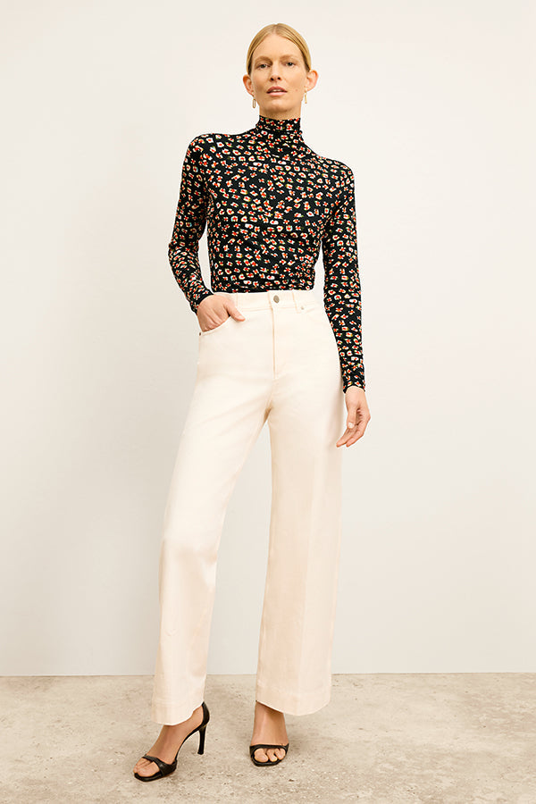 Milo Wide Leg Jeans for Women - Eco-Friendly Better Than Denim Stretch Pants in Bright Ivory | Casual Chic Outfit for Streetwear & Everyday Comfort