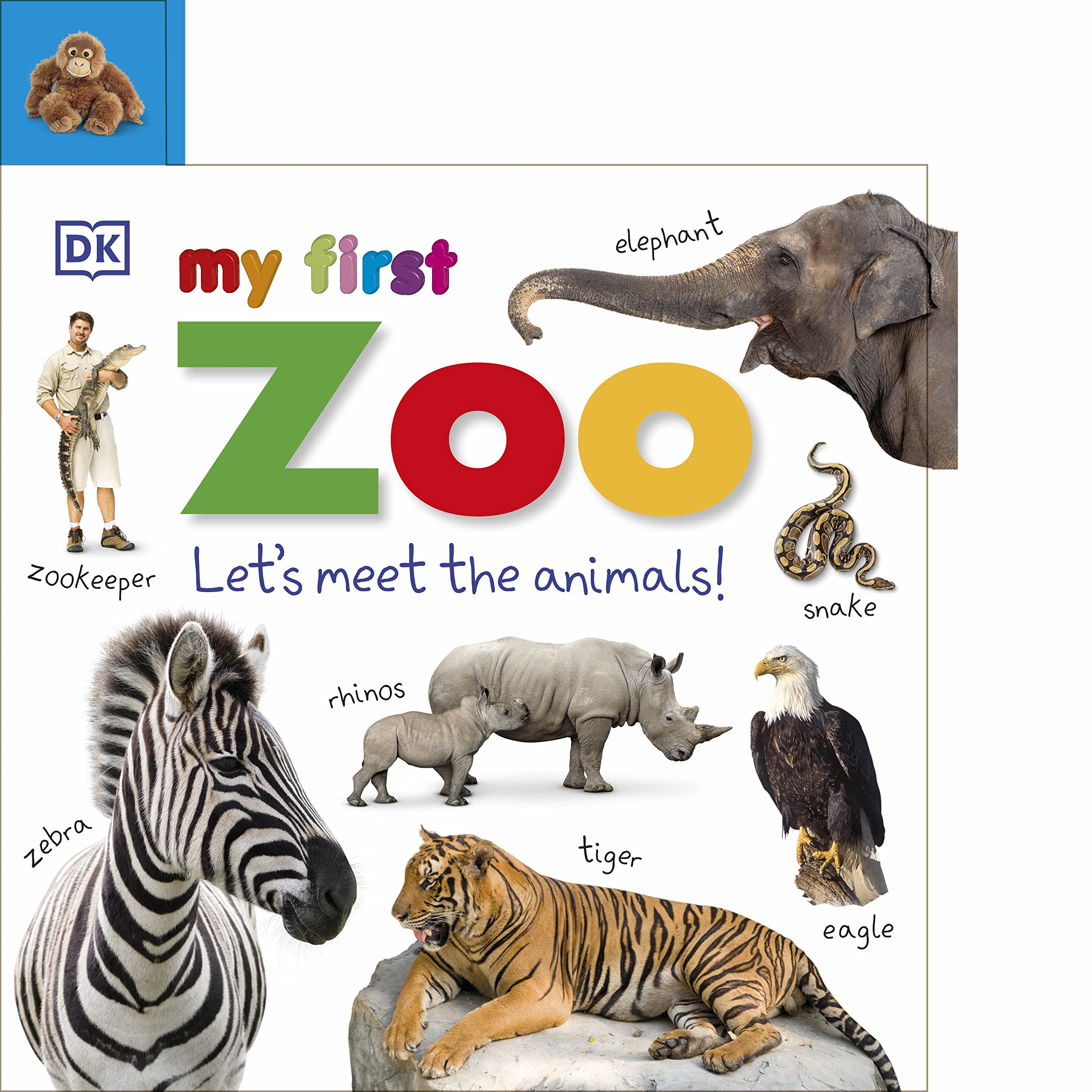 My First Zoo Tabbed Board Book - Meet the Animals! Interactive Learning for Toddlers & Preschoolers - Perfect for Early Childhood Education & Bedtime Stories