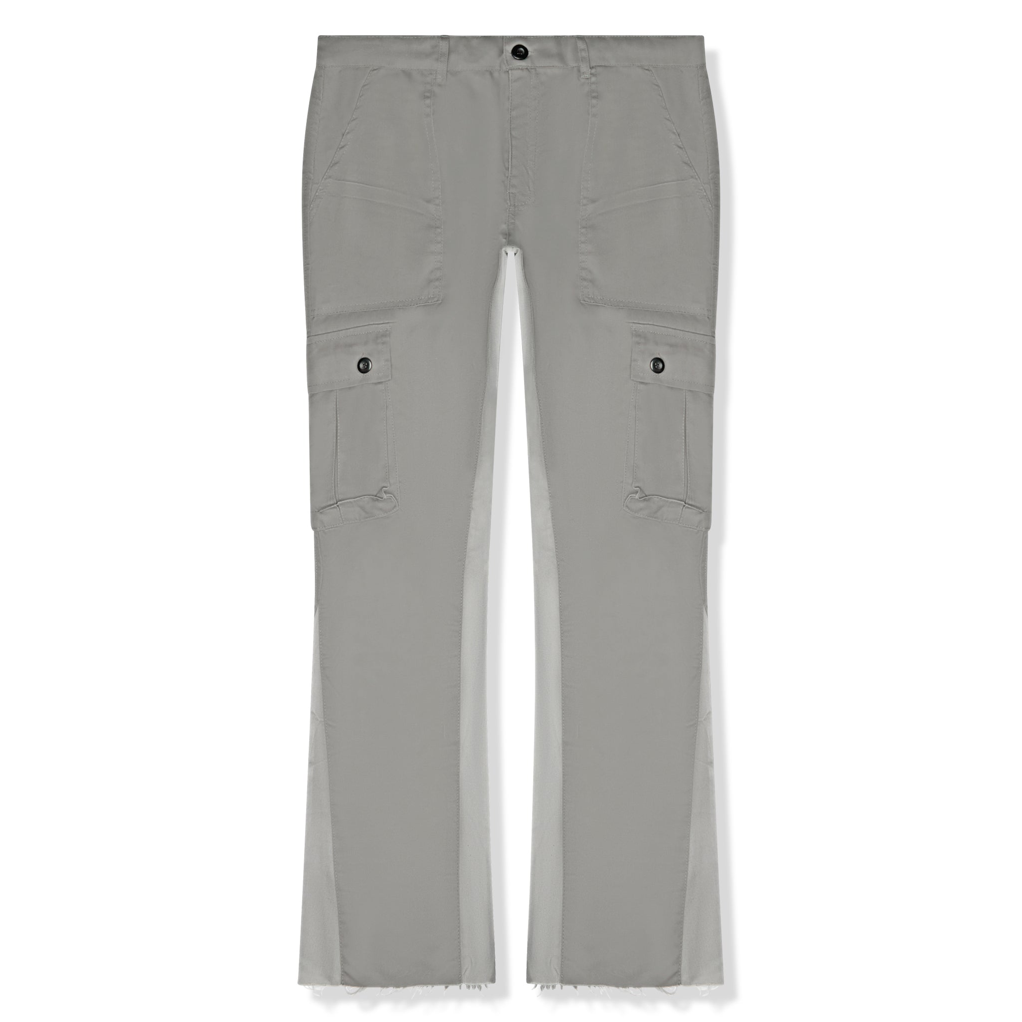 Suavo World Cargo Flare Trousers for Men - Stylish Grey Casual Pants with Multiple Pockets | Perfect for Streetwear, Workwear & Outdoor Adventures