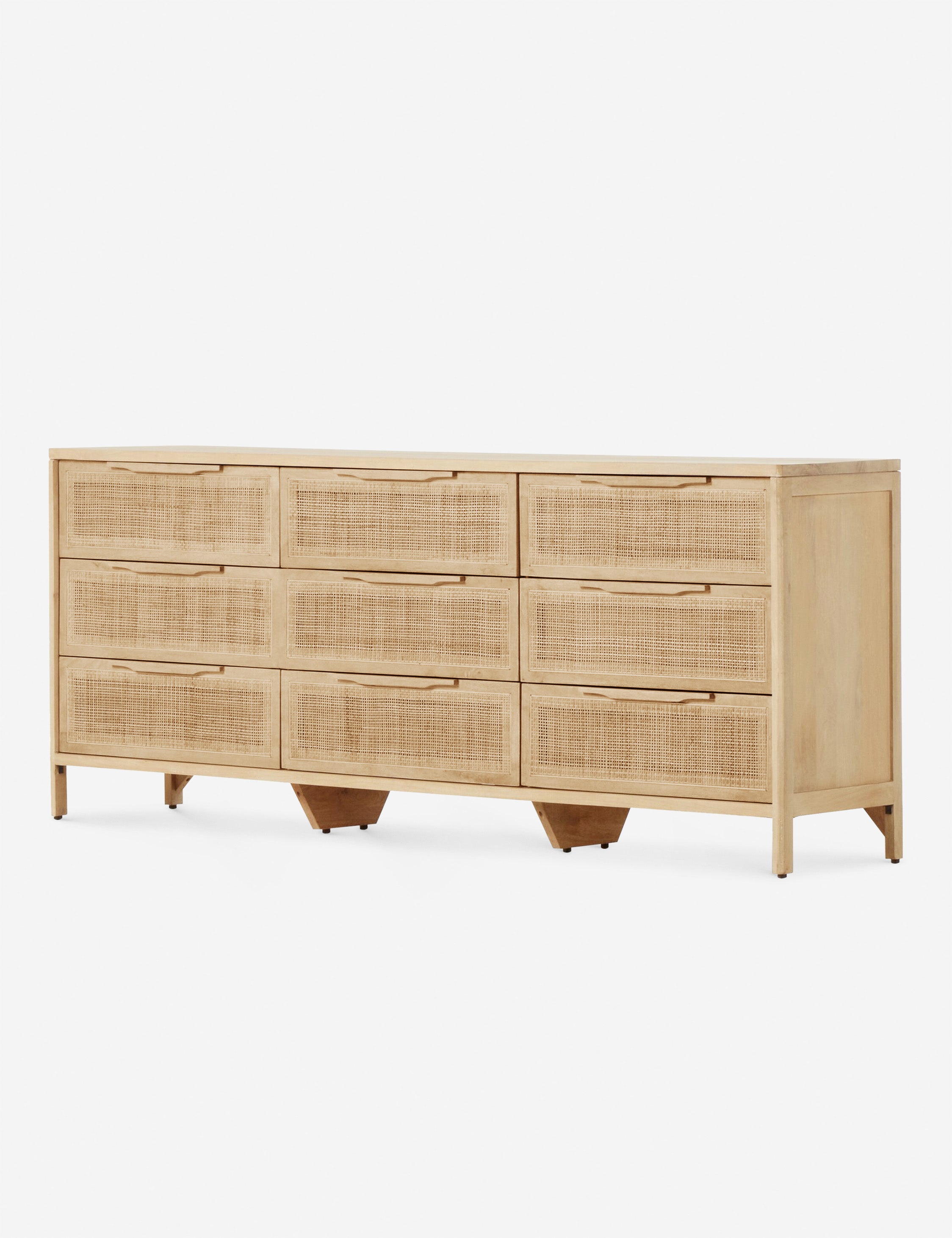 Hannah 9-Drawer Dresser - White Wooden Chest of Drawers for Bedroom Storage & Organization - Perfect for Clothes, Accessories, and Home Decor