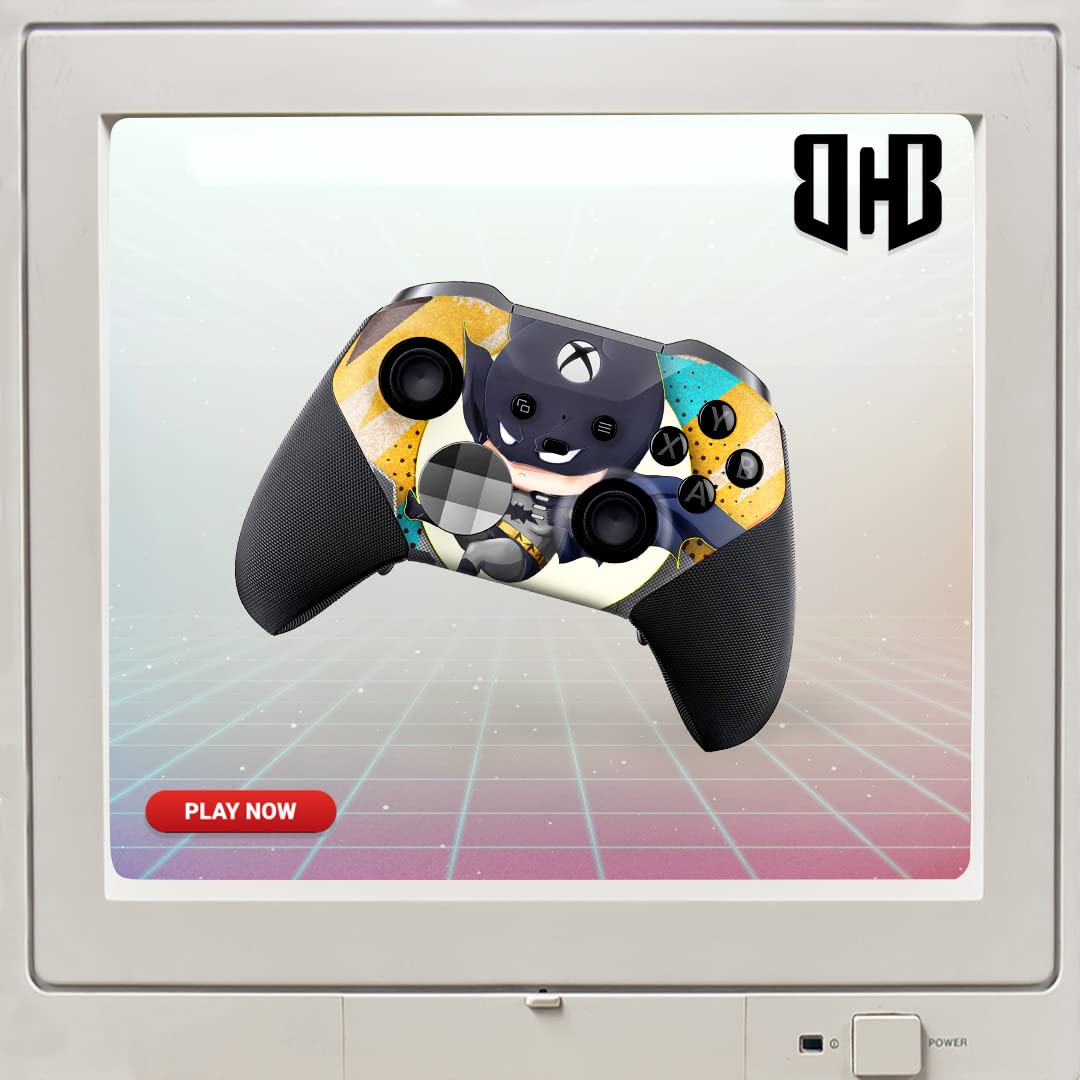 Custom Baby Batman Vengeance Wireless Controller for Xbox Elite Series 2 - Compatible with Xbox One/Series X/S - Premium Water Transfer Printed Design (Not a Skin) - Perfect for Gaming Enthusiasts and Batman Fans