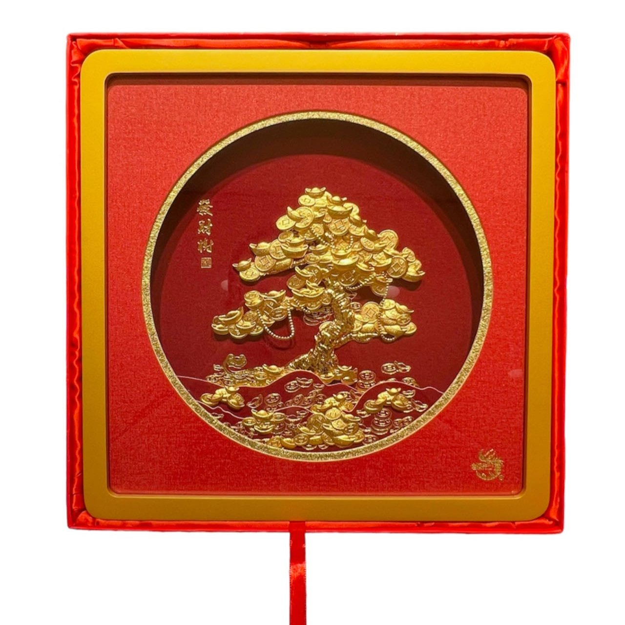 24K Gold Plated Money Tree Feng Shui Ornament for Wealth & Prosperity - Perfect for Home, Office Decor & Gift Giving