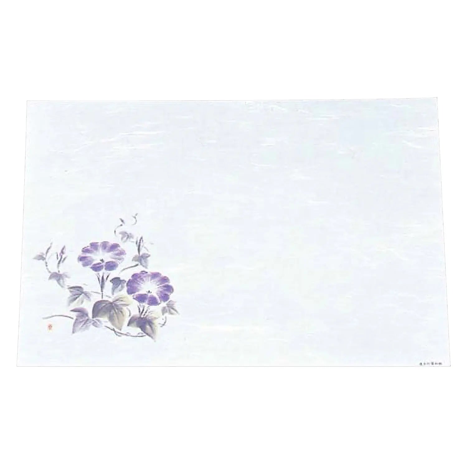 Premium Artec Washi Paper Placemats - Morning Glory Design (100-Pack) - Elegant Table Setting for Japanese Tea Ceremony, Dining, and Home Decor