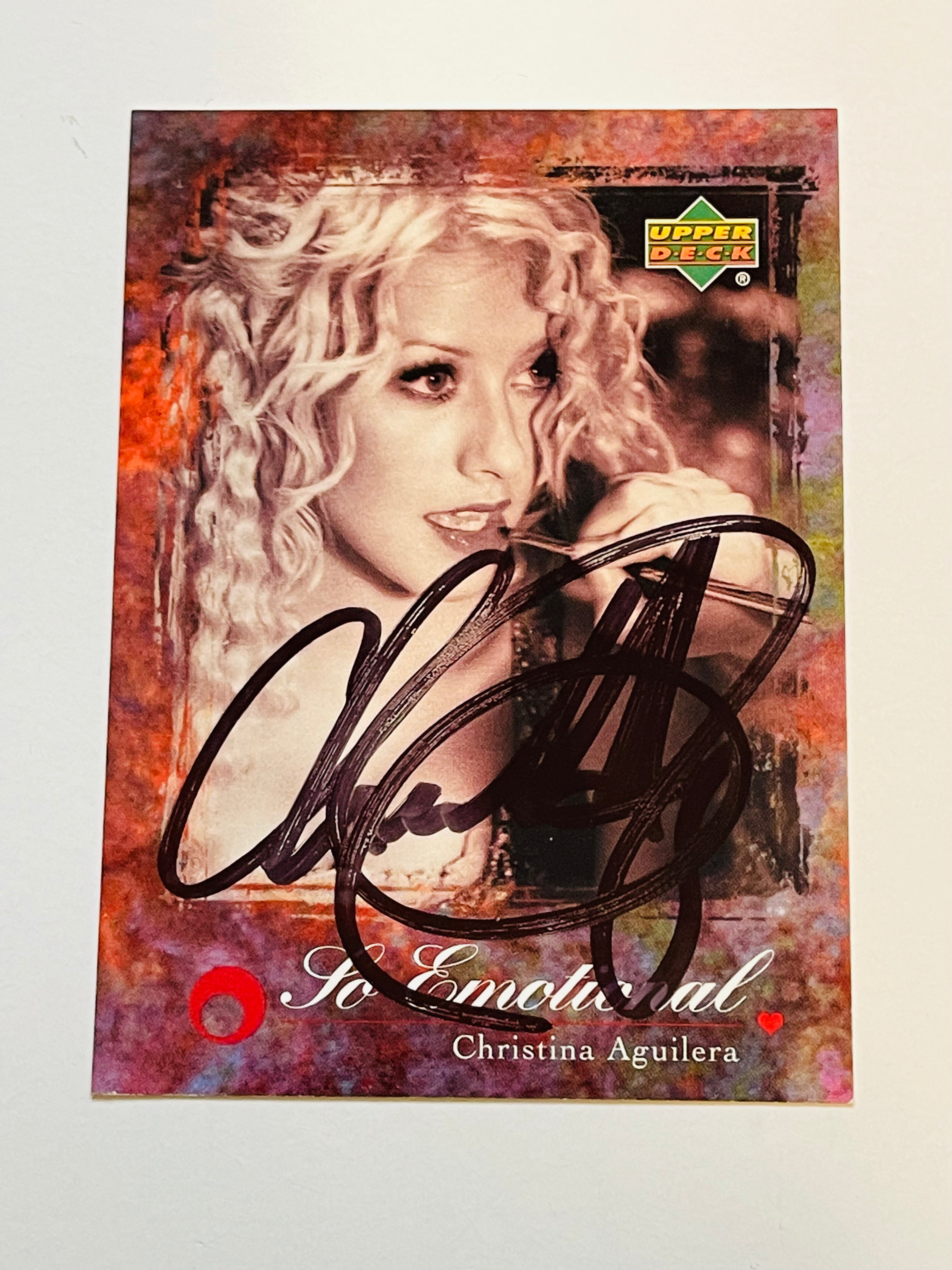Christina Aguilera Rare Autographed Trading Card with Certificate of Authenticity (COA) - Perfect for Music Memorabilia Collectors and Fans Display