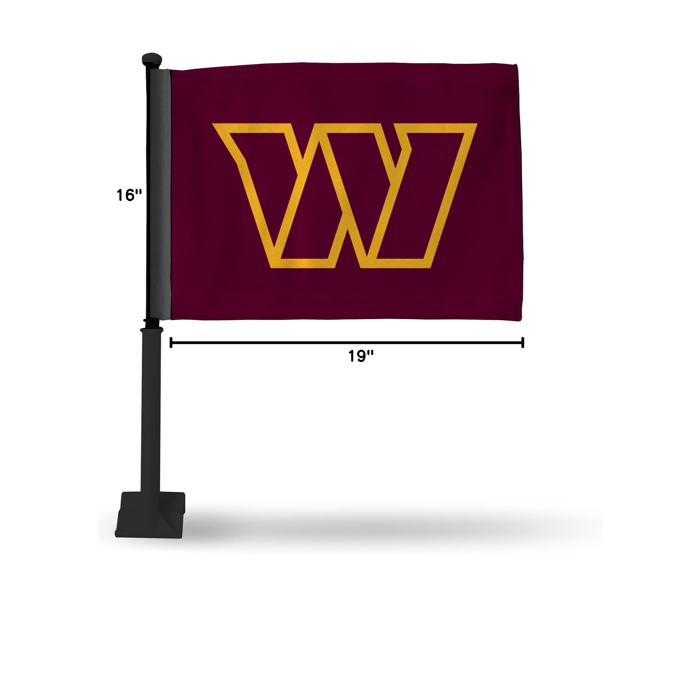 NFL Car Flag Double Sided - Officially Licensed Team Logo - Durable Polyester Car Accessory for Game Day Tailgating & Road Trips