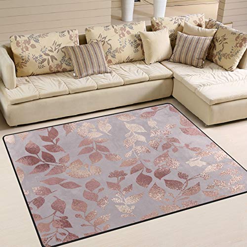 Pink and Rose Gold Area Rug 63