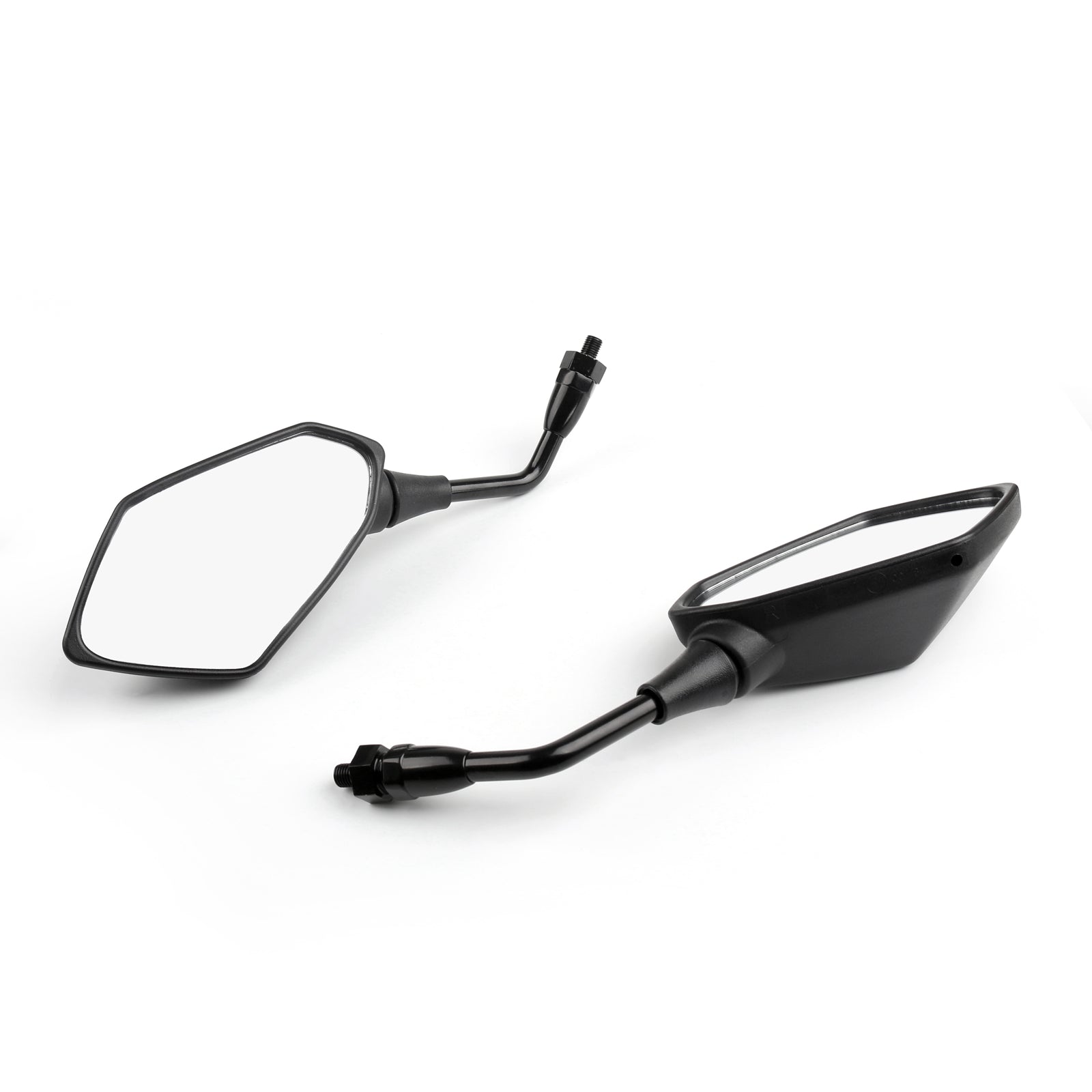 10mm Pair Rearview Mirrors for Kawasaki ZR7, ZRX1200 (2001-2008), Zephyr 1100/750 - Universal Fit Motorcycle Side Mirrors - Enhances Safety & Visibility for Street Riding & Commuting
