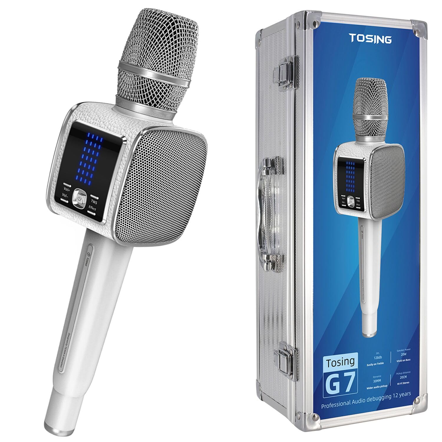 TOSING G7 Professional Karaoke Machine with Bluetooth Microphone - Portable PA Speaker System for Adults & Kids - Wireless Singing Mic for Home, Party, Car, Church & Outdoor Events | Perfect for Family Gatherings, Birthday Celebrations & Karaoke Nights