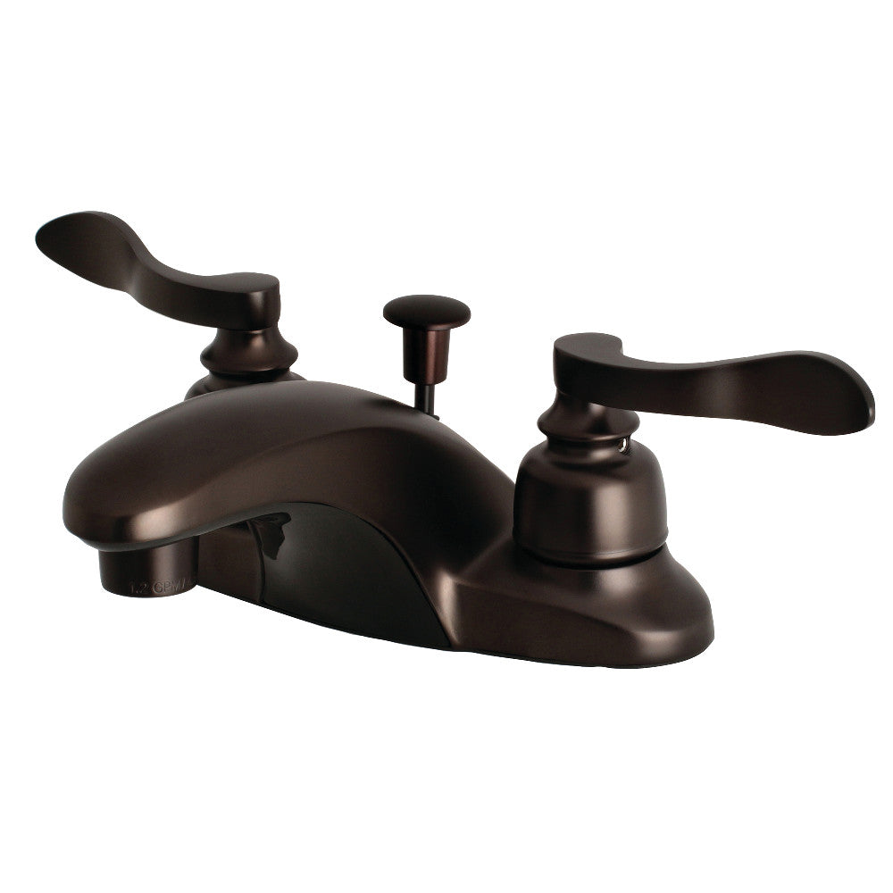 Kingston Brass FB8625NFL 4 Inch Centerset Bathroom Faucet - Modern Water-Saving Design for Sink Vanity, Perfect for Home & Hotel Bathroom Renovation
