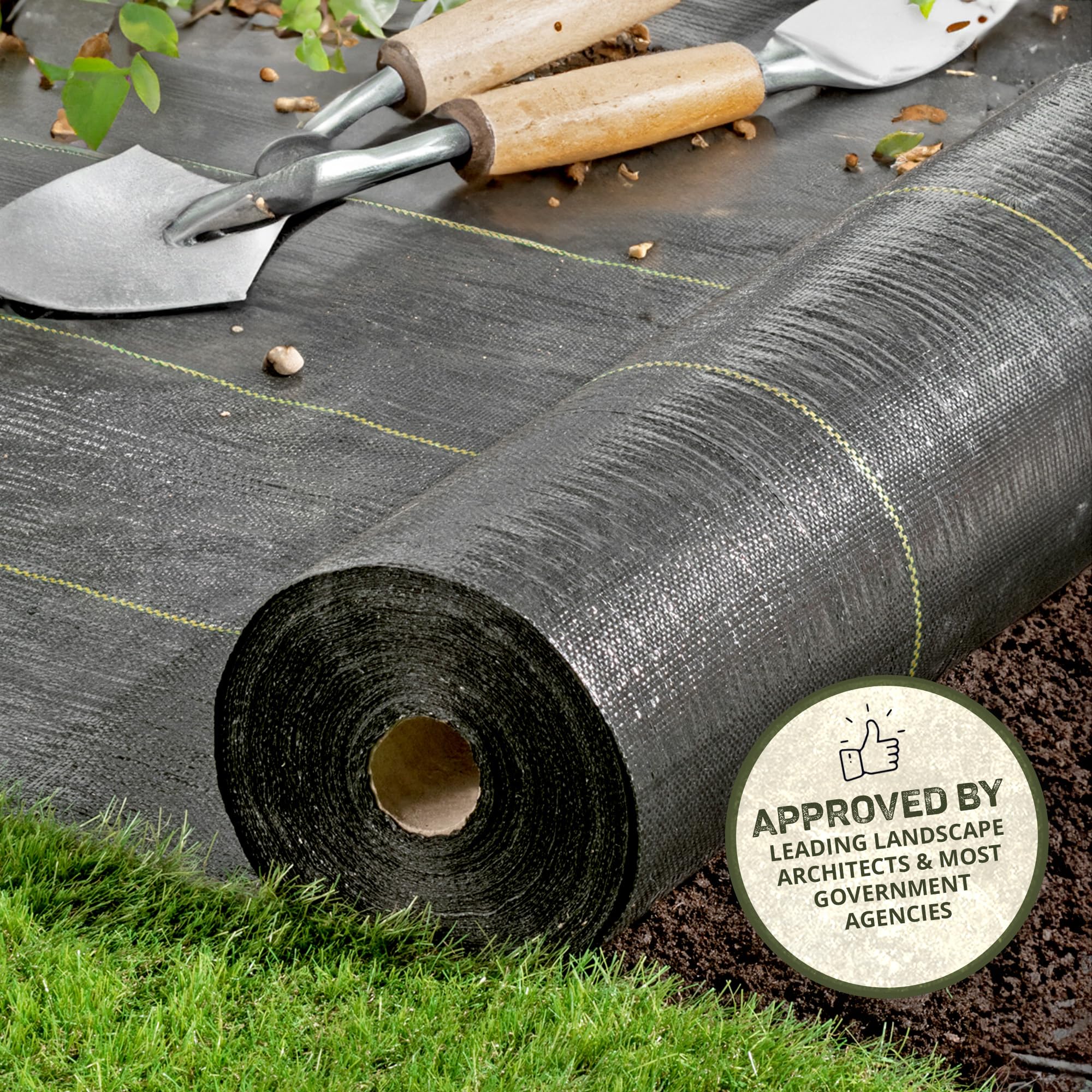 **DeWitt Sunbelt Woven Weed Barrier Fabric - 3.2 oz, Black, 6' x 500' - Durable Ground Cover for Greenhouse, Garden, Landscaping & Outdoor Displays - Perfect for Weed Control, Erosion Prevention & Soil Protection**