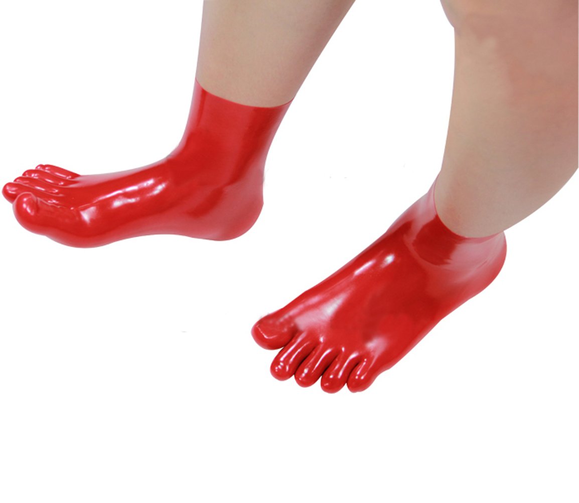 Breathable Latex Socks with Toe Separators for Men - Plus Size Tights & Stockings - Ideal for Yoga, Dance, and Post-Workout Recovery