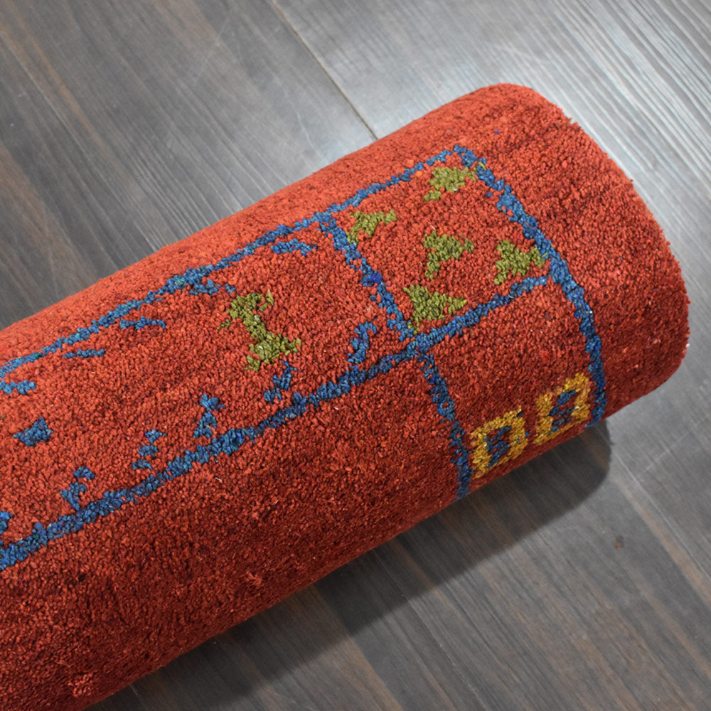 Handmade Cairo Hand Knotted Wool Rug - Traditional Oriental Area Rug for Living Room, Bedroom & Dining Room Decor