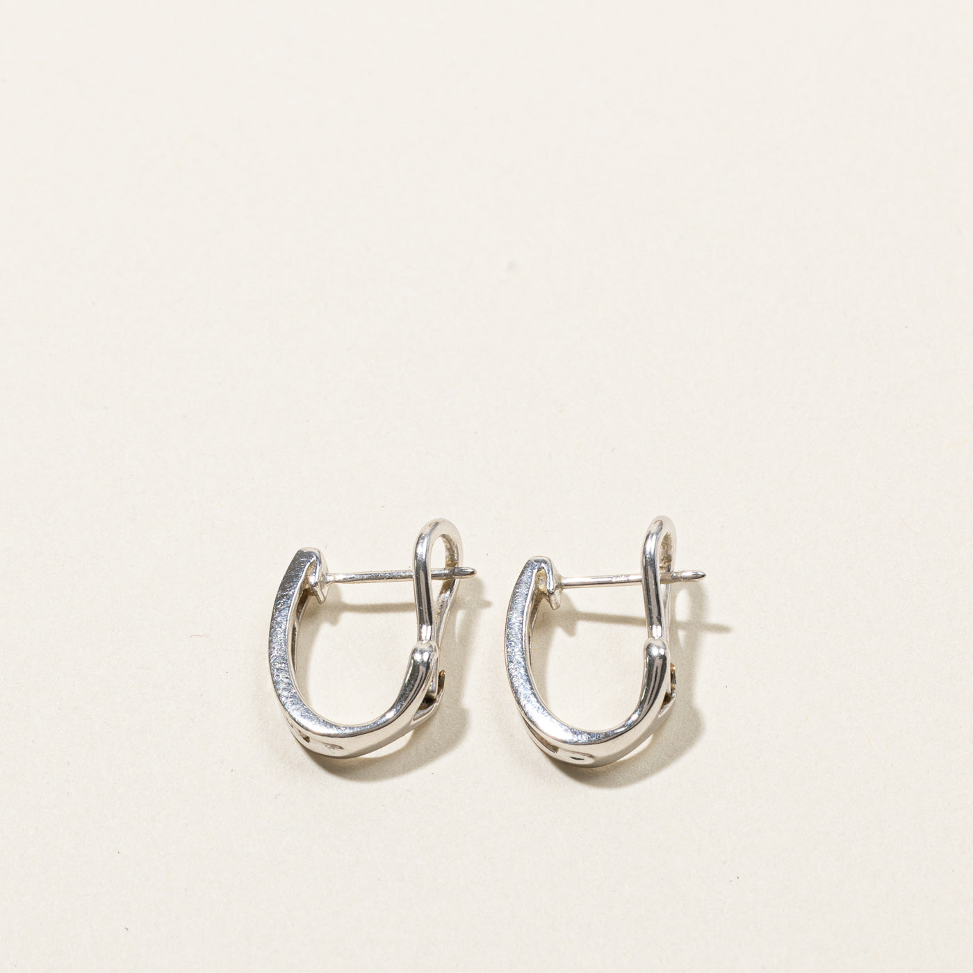 Channel Set Diamond Huggie Earrings 0.16ctw - 14K Gold Hoop Earrings for Women | Perfect for Everyday Wear, Date Nights & Special Occasions