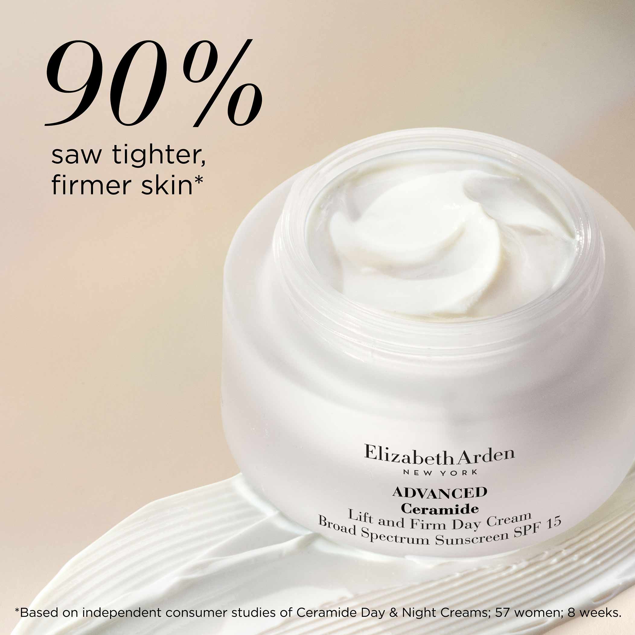 Advanced Ceramide Lift & Firm Day Cream SPF15 - Anti-Aging Moisturizer for Wrinkles & Fine Lines - Perfect for Daily Skincare Routine & Sun Protection