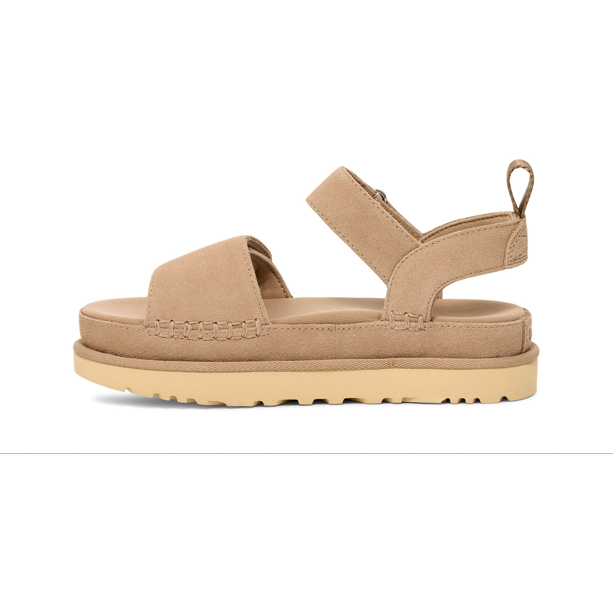 UGG Women's Goldenstar Comfort Slide Sandals - Soft Suede & Cushioned Footbed for Summer, Beach, and Casual Wear
