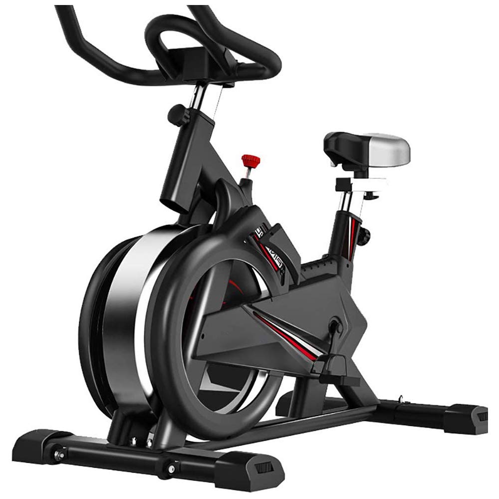 YZU Indoor Cycling Exercise Bike - Adjustable Resistance Spinning Bike with LCD Display for Cardio, Weight Loss & Home Fitness Workouts for Men & Women | Perfect for Home Gym, Apartment & Small Spaces
