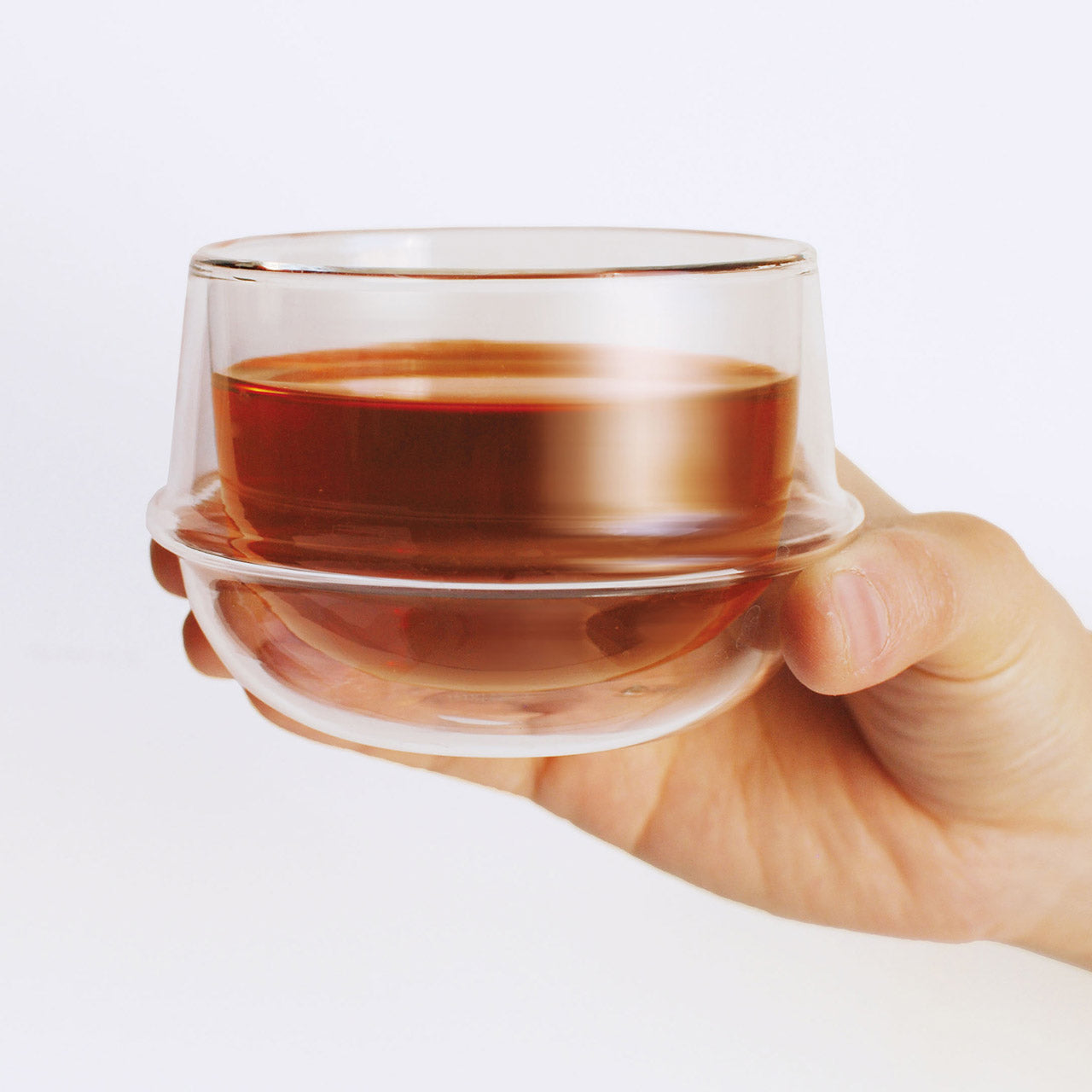 Premium Kronos Double Wall Insulated Tea Cup - 12oz Leak-Proof Glass Tumbler for Hot & Cold Beverages - Perfect for Home, Office, or Travel Use