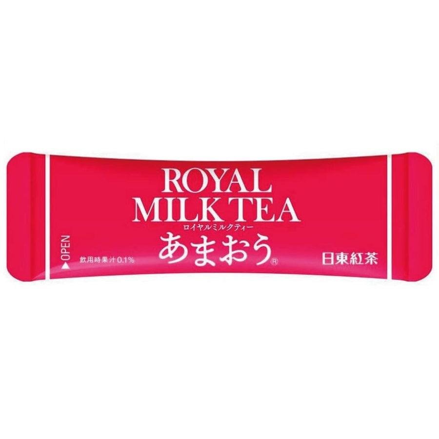 Nittoh Kocha Instant Royal Milk Tea - Amaou Strawberry Flavor (8 Sticks) | Premium Japanese Powdered Milk Tea Mix | Perfect for Breakfast, Office Snack & Afternoon Tea Time