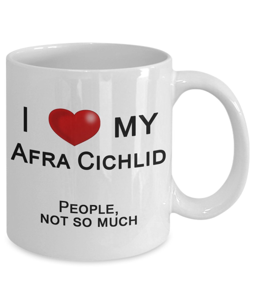 Afra Cichlid Coffee Mug - Funny Fish Lover Gift for Aquarium Enthusiasts - Perfect for Home, Office & Fish Tank Decor