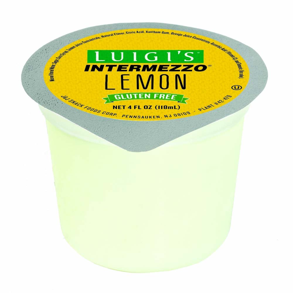 Luigi's Intermezzo Lemon Cup - 4 Ounce (72 Count) | Refreshing Lemon Dessert for Parties, Catering & Snacking