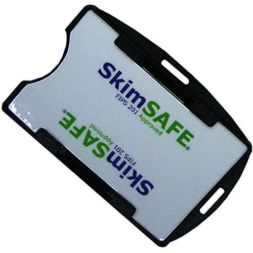 Specialist ID Black RFID Blocking ID Badge Holder - Secure 1 Card Holder with 13.56MHz Signal Protection for Work, Office & Security Professionals
