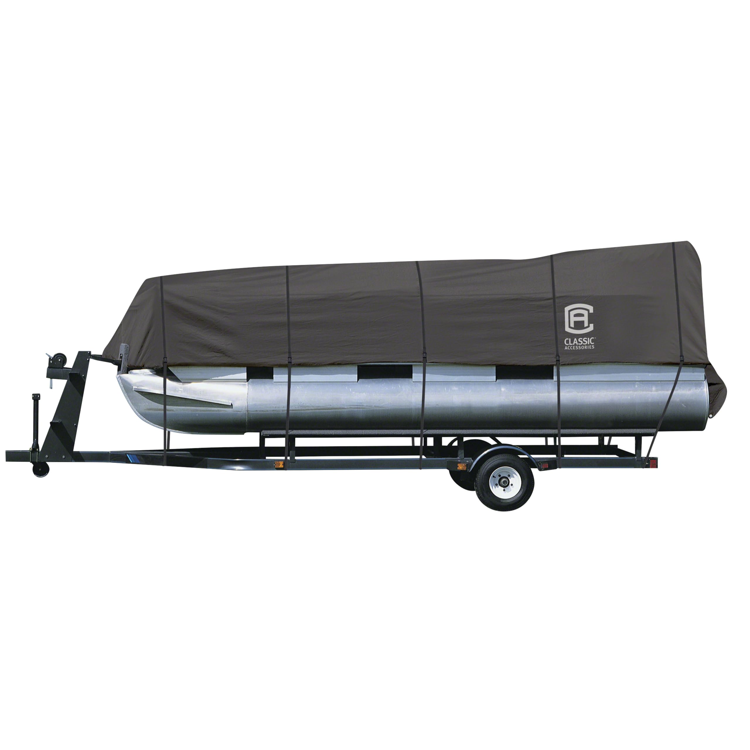 StormPro Heavy-Duty Marine Grade Pontoon Boat Cover - Water-Resistant & Trailerable, Fits 17-20 Foot Boats (102