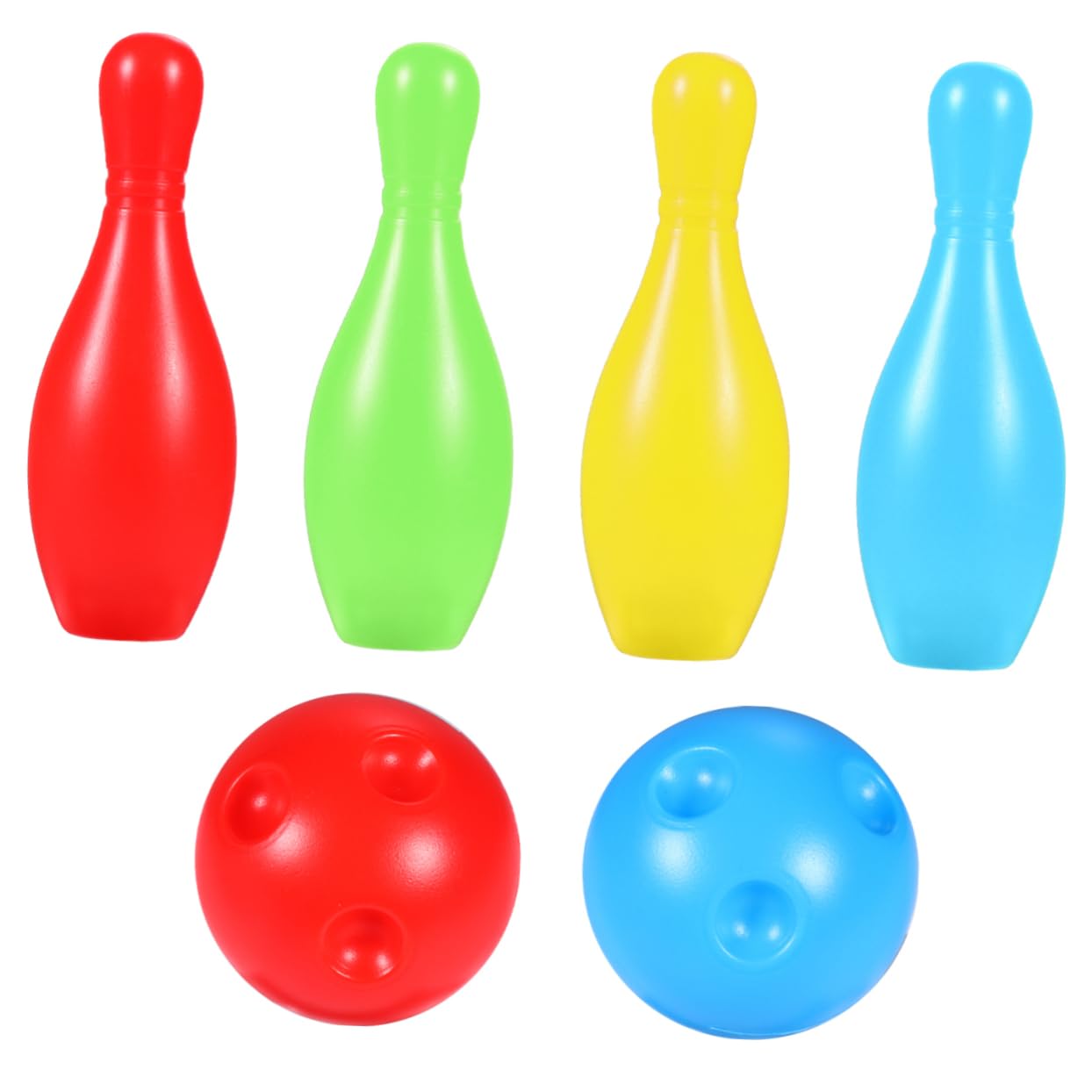 Kids Bowling Set - 10 Plastic Mini Bowling Pins & Ball for Children | Outdoor Sports Game Toy for Boys & Girls | Perfect for Birthday Parties, Backyard Play & Indoor Family Fun