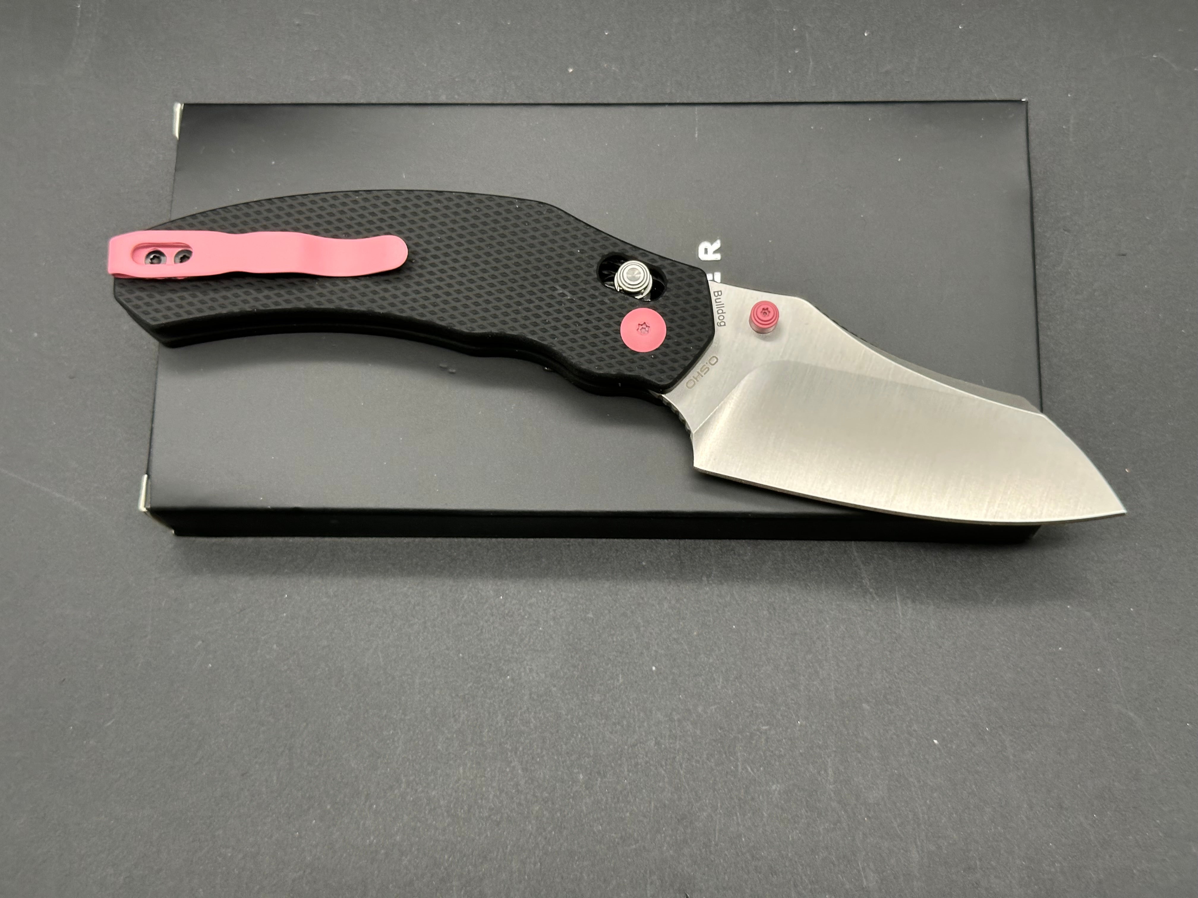 Kizer Bulldog 154CM Folding Knife - High-Quality Pocket Knife with Aluminum Handle & Clutch Lock for Outdoor, Camping, Hiking, and EDC Use
