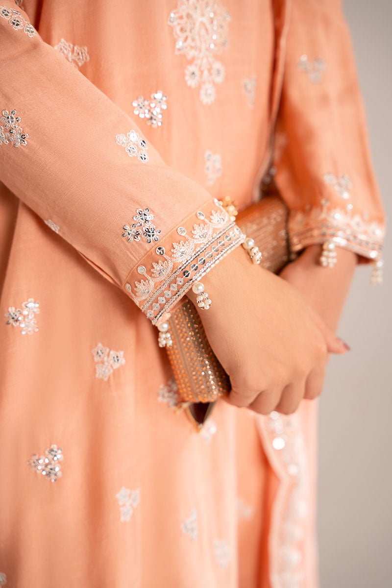 Elegant Muted Clay 3-Piece Outfit Set (Shirt, Trousers & Dupatta) for Women - Boho Chic Ethnic Wear Perfect for Weddings, Parties & Special Occasions