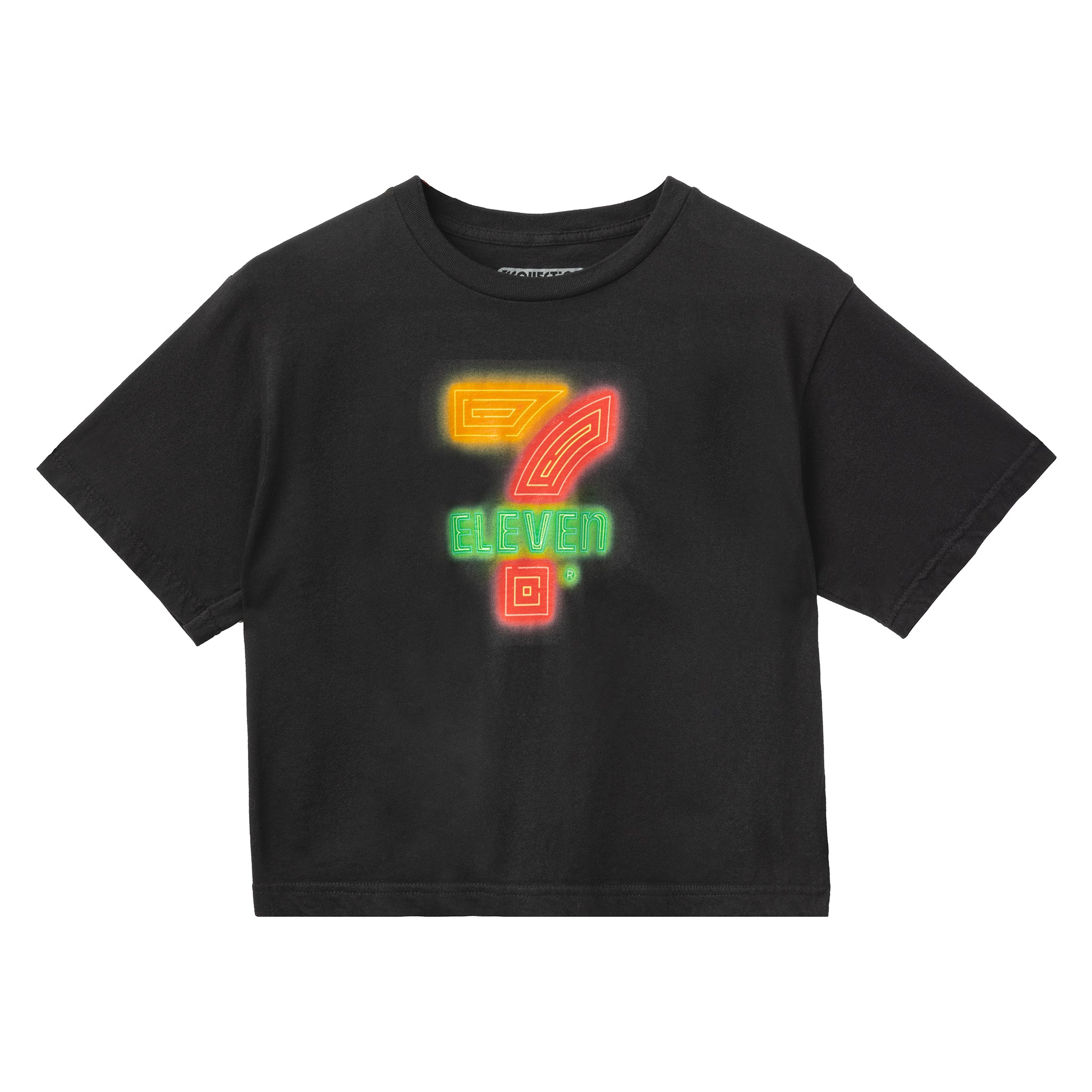 Neon Always Open Women's Modest Crop Tee - Trendy Short Sleeve T-Shirt for Casual Wear, Summer Outfits & Street Style Fashion
