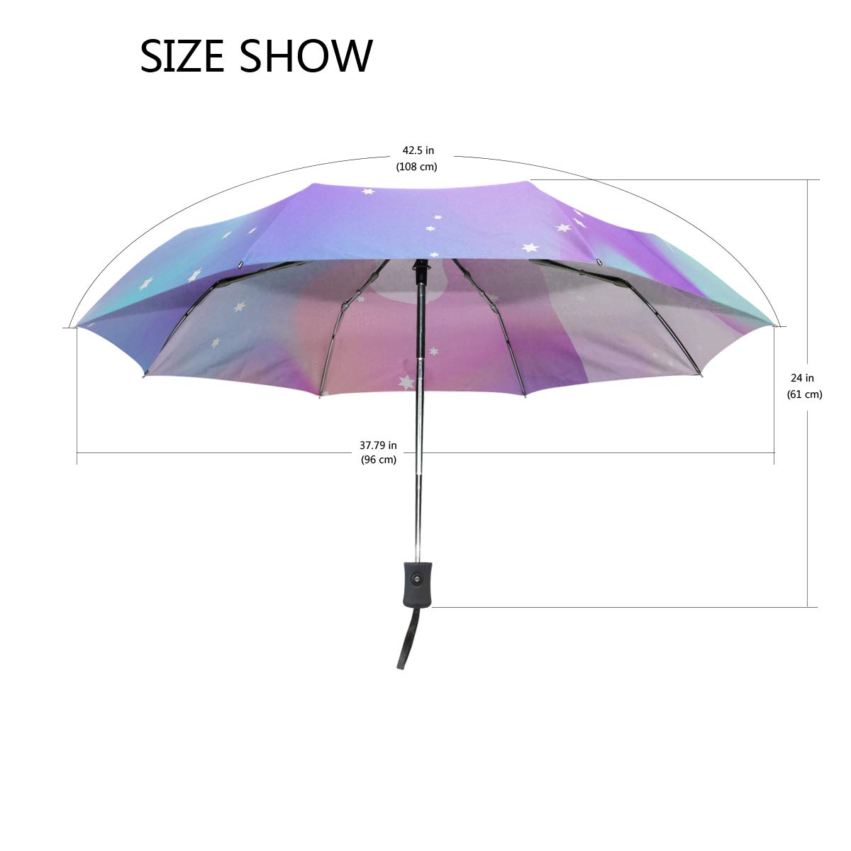 FORMRS Automatic Compact Umbrella - Windproof & Waterproof Rose Pink Travel Umbrella for Sun & Rain Protection - Perfect for Commuting, Walking, and Outdoor Activities