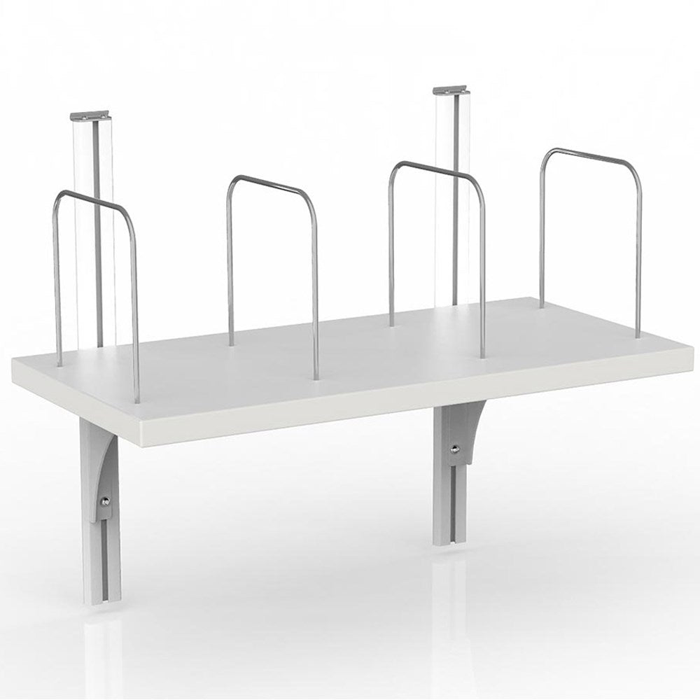 Studio50 Adjustable File Organizer Shelf - Metal Desktop Document Holder for Office, Home, School - Perfect for Organizing Papers, Folders, and Books